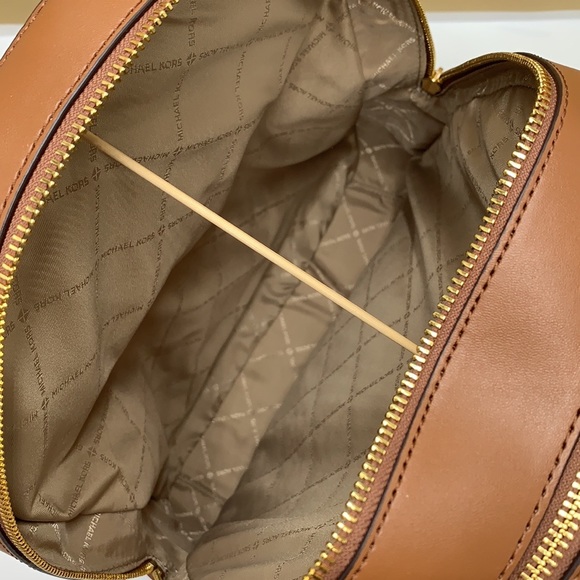 MICHAEL KORS JET SET GIRLS JAYCEE LARGE ZIP PACKED BACKPACK BROWN MULTI … - Picture 5 of 16